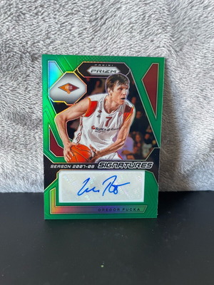 Gregor Fucka Panini Prizm Euroleague Signatures Green Prizm 05/17 Auto like new