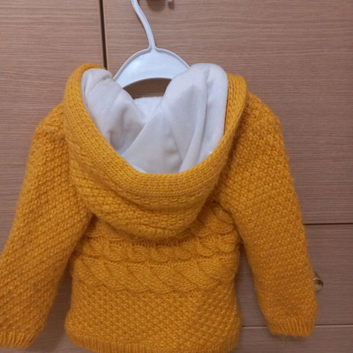 Mayoral jacket used 12-18 months with velour lining