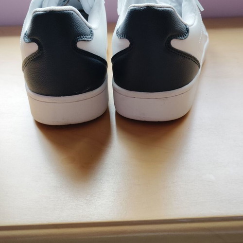 Leather sneakers new, white, sporty, size 45