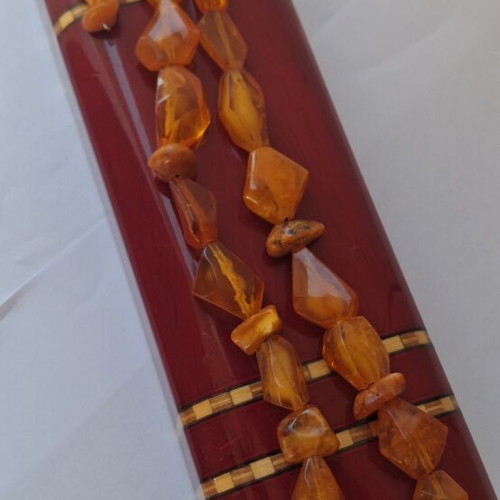 Amber Worry Beads like new, transparent, large proportional beads