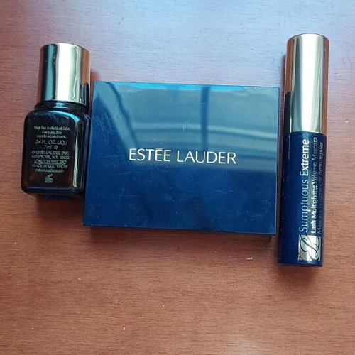 Estée Lauder products new small size eyeshadow palette, mascara, serum