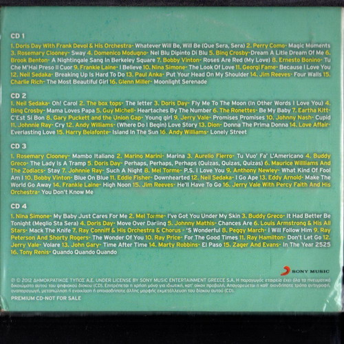 Foreign songs unused, collection of 19 CDs in 5 cases