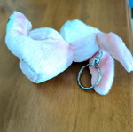 Plush Bunny Keychain like new
