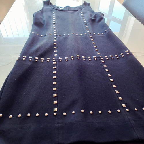 Dress with studs black, size M, winter fabric