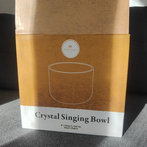 MEINL Sonic Energy Crystal Singing Bowl 8" Heart Chakra quartz like new