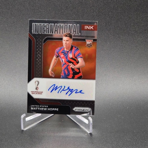 2022 Prizm World Cup Qatar International Ink Matthew Hoppe Auto Autograph Rookie Card used