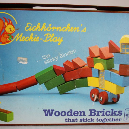 Eichhorn wooden sticky blocks new, vintage 80's West Germany