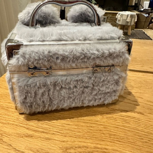 Jewelry box with fur Claire's like new