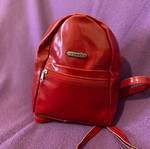 Vinyl backpack red like new