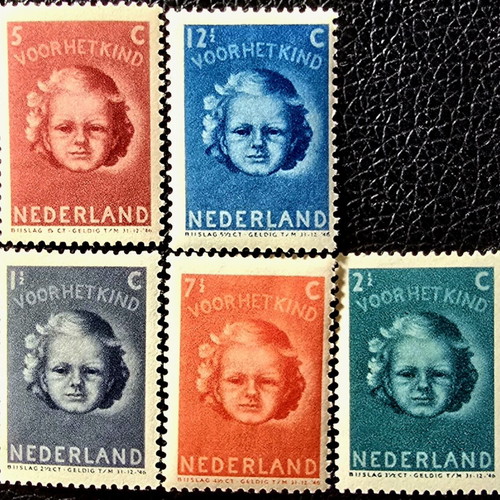 Netherlands 1945 stamp set mint condition