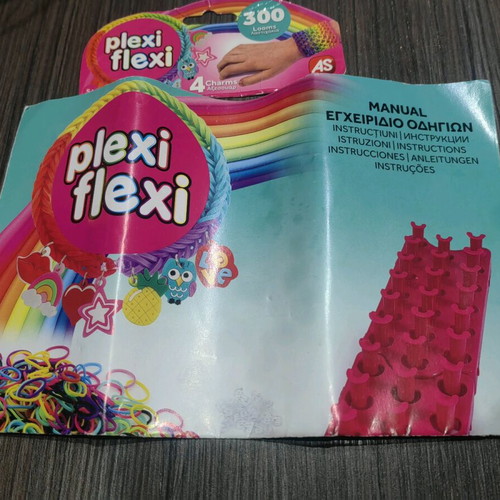 Plexi Flexi collection like new with rubber bands, accessories and bracelets