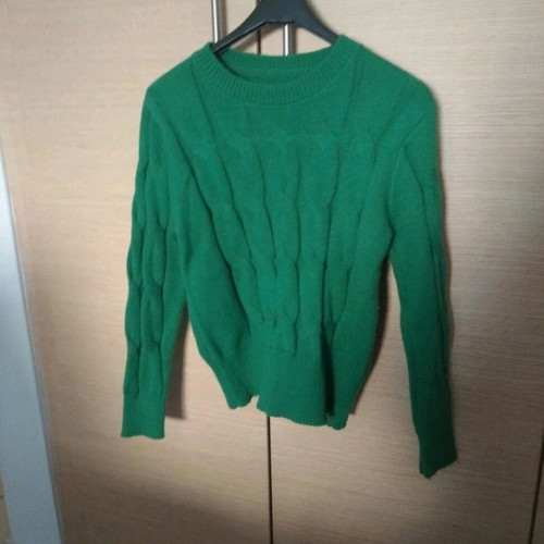 Achilleas Accessories knitted sweater new, green, size M-L