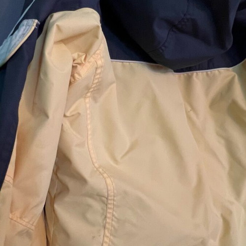Columbia sports ski jacket used, yellow with fleece