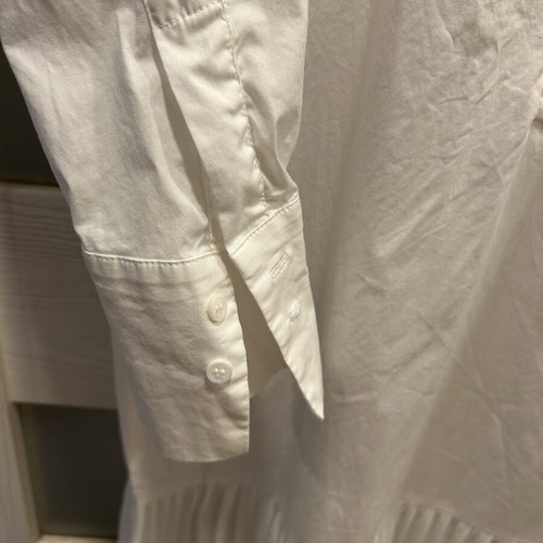 Zara white pleated shirt dress XS like new
