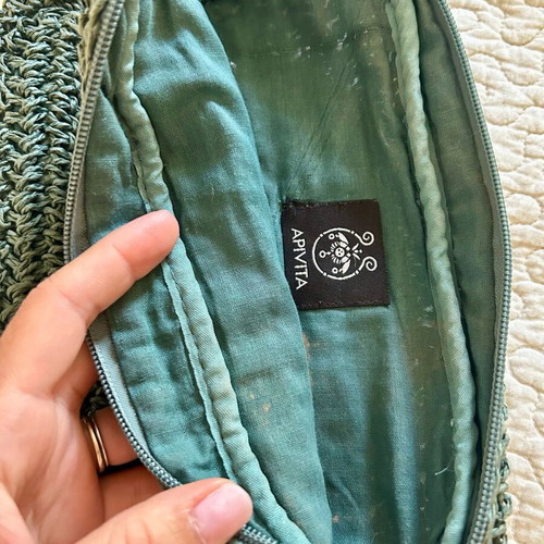 Apivita toiletry bag knitted cypress like new