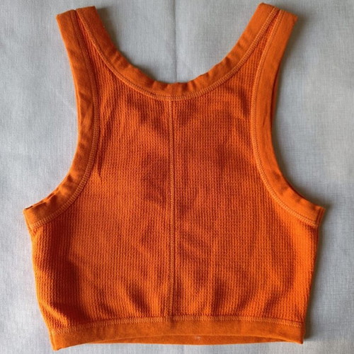 Elastic cotton bustier new, orange, American Vintage