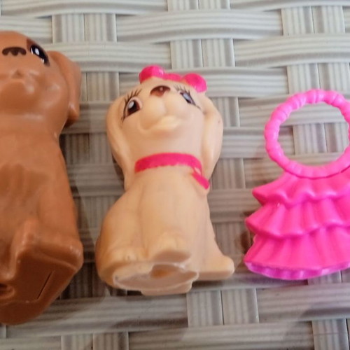 Barbie dolls authentic, dress set, puppies and bag