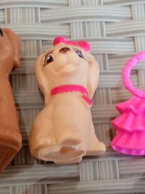 Κούκλες Barbie αυθεντικές, σετ φόρεμα, σκυλάκια και τσάντα