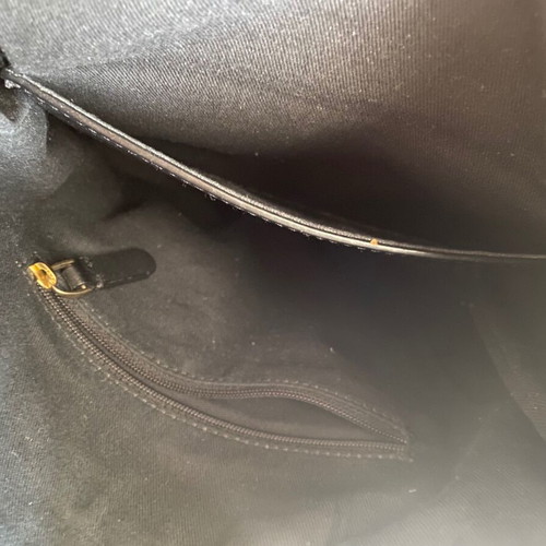 DKNY messenger leather bag like new, black and brown
