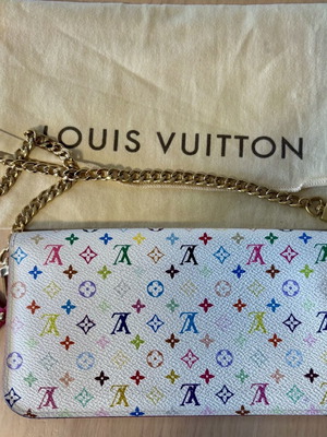 Louis Vuitton Takashi Murakami multicolor pochette with chain