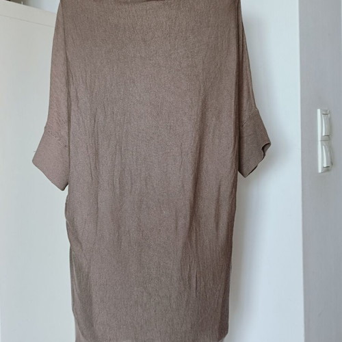 Esprit blouse dress used, beige with mohair and cashmere