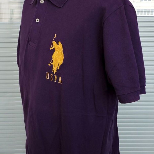 U.S. Polo Assn. Oversized Purple Polo Shirt, Size L