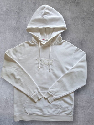 Tommy Jeans Hoodie white Medium like new, relaxed fit