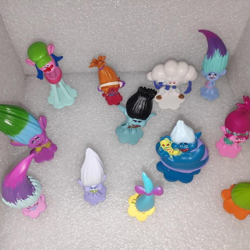 Trolls DreamWorks collectible figures set of 12 like new
