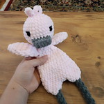 Handmade knitted cuddle duck new