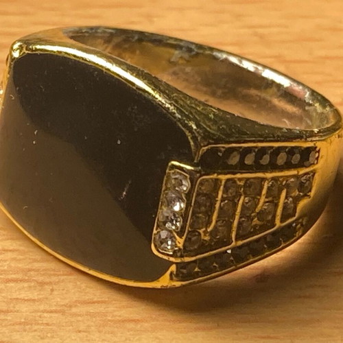 Three stainless steel rings like new, size 8-9