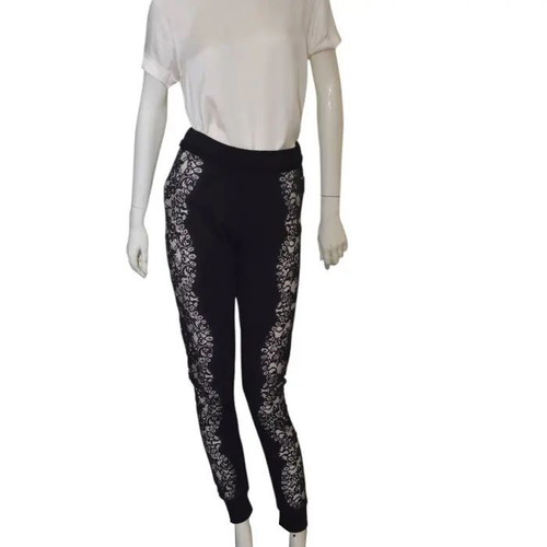 Philipp Plein black pants used, size S, cotton with lace