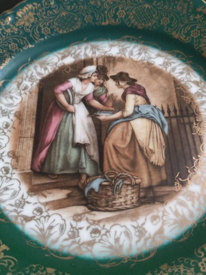 Limoges France 22 Gold plate used, 1960s, 22cm