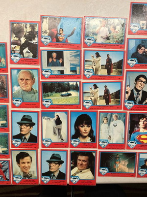 Vintage κάρτες Superman εποχής 1978, σαν καινούργιο, 28 τεμάχια
