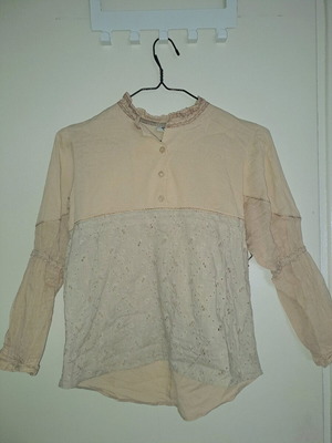 Vintage beige cotton t-shirt 100% cotton children's L used