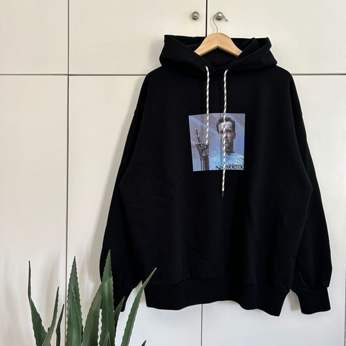 No Problemo “I’ll Be Back” hoodie, black and blue, XL