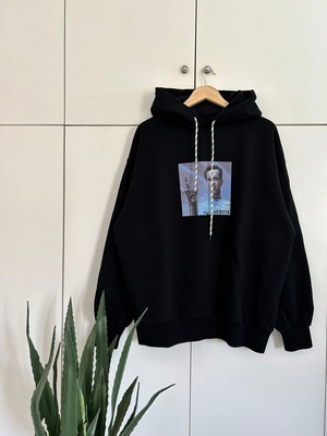 No Problemo “I’ll Be Back” hoodie, black and blue, XL