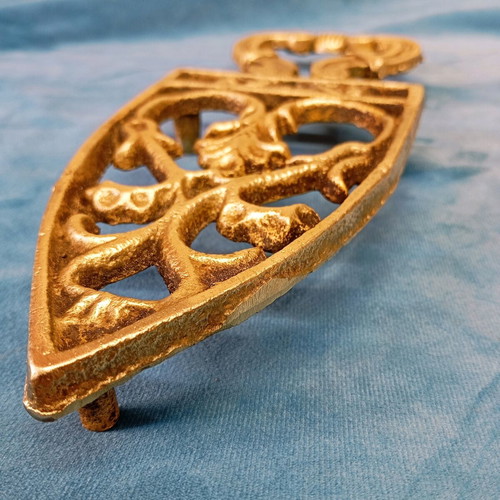 Bronze iron rest used, vintage 1950s