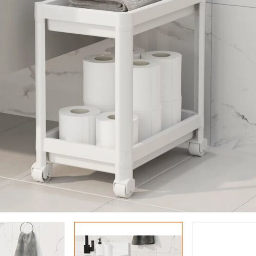 Practical wheeled shelf new in closed box