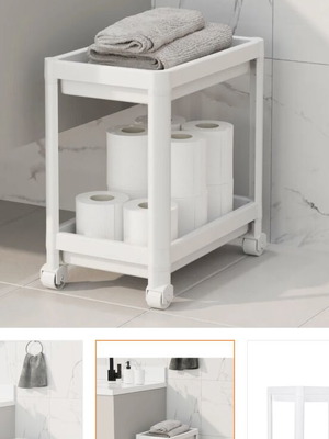 Practical wheeled shelf new in closed box