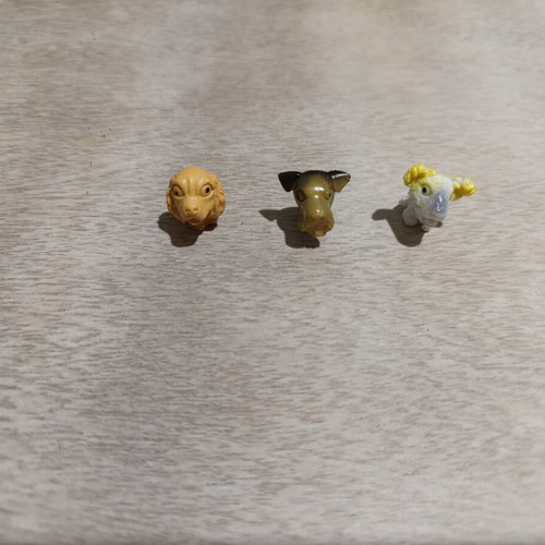 Schleich dog figures set of 3 used