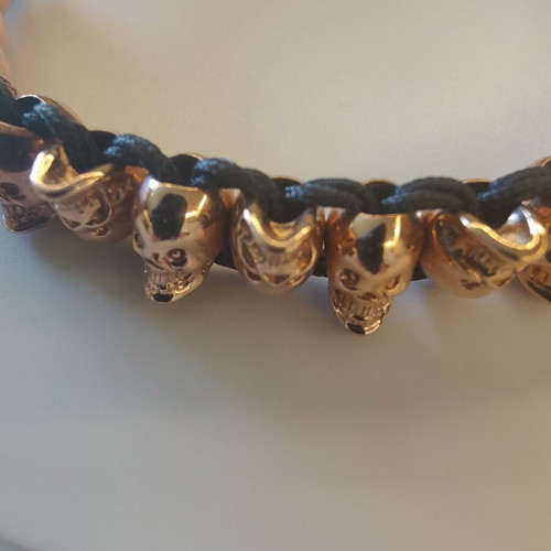 Links of London Rose Gold Vermeil Skull Bracelet
