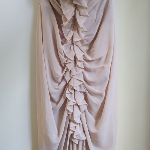 H&M strapless dress new, beige, size 36
