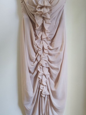 H&M strapless dress new, beige, size 36