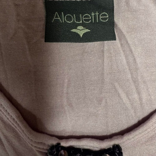 Allouette two-tone blouse with sequins No 6 like new, pink purple