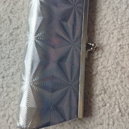 Evening women's bag silver like new