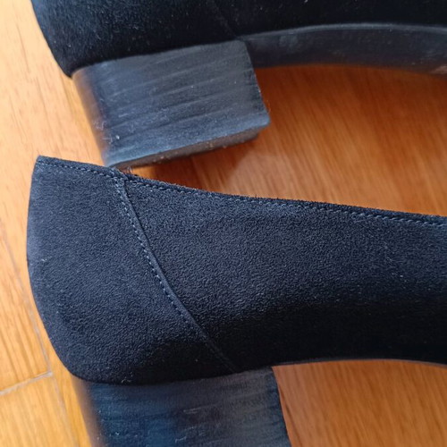Mouriadi Shoes Black Suede With Stripe Like New Size 38.5