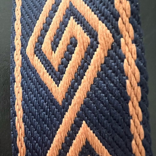 Woven bag strap with leather new