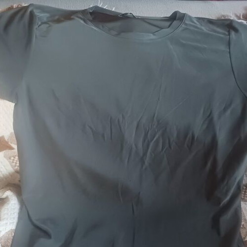Women's green short-sleeve blouse used, size large