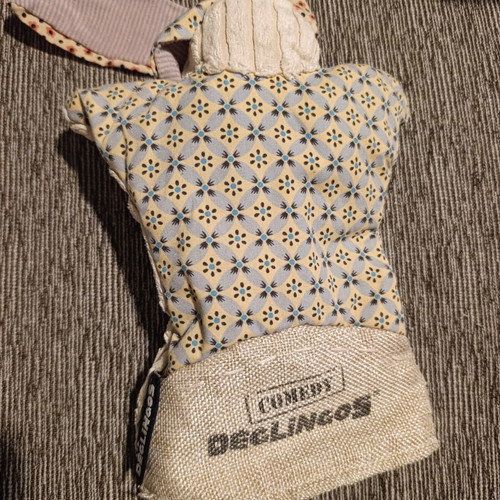 Les Déglingos Coquelicos the Rabbit hand puppet doudou