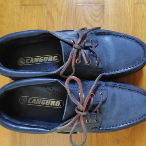Canguro Original men's leather shoes used, black